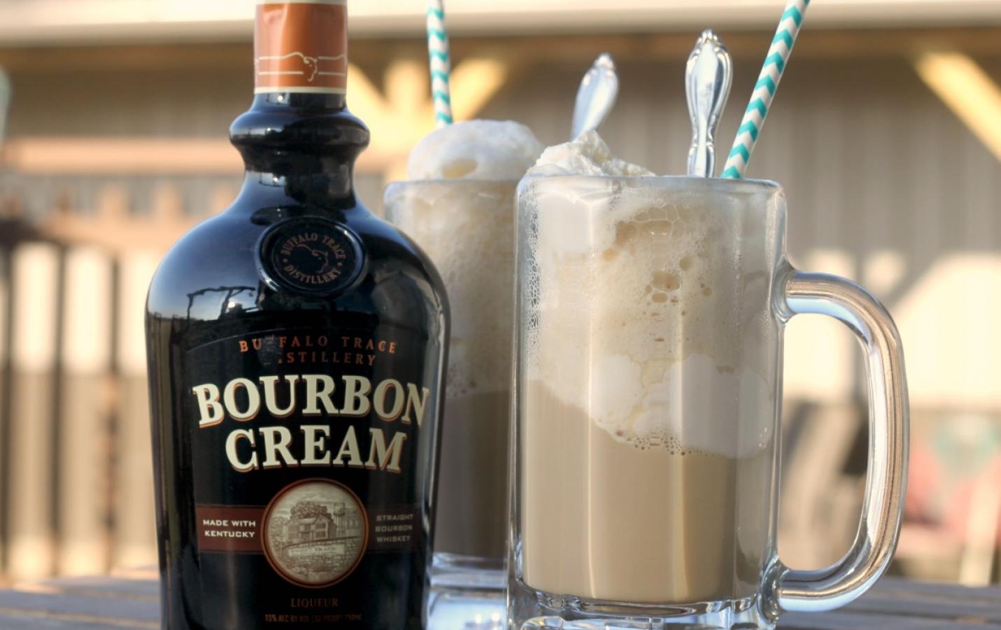 Buffalo Trace Bourbon Cream and Root Beer Float 